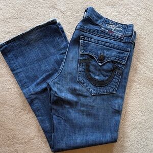 True Religion Men's Dark Blue Boot Cut Jeans